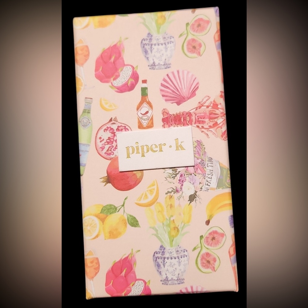 PIPER K Retro Style Motel Hotel Key La Dolce Vida Citrus Keychain Bag Charm NWT - Picture 10 of 10